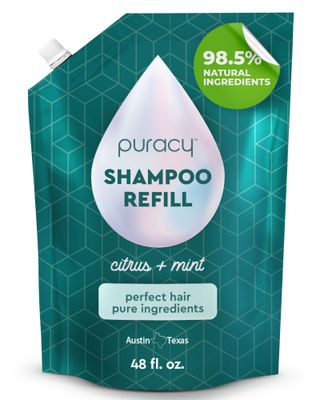 Puracy Shampoo, Gently Clarifying for All Hair &amp; Scalp Types, Perfect Hair from Pure Ingredients, Enriched with Rosemary Oil to Stimulate Hair Growth, Sulfate-Free and Color Treated-Safe, 48 Oz