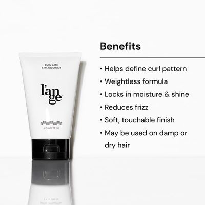 L'ANGE Hair Styling Cream for Curly Hair, Defines and Enhances Curl Pattern, Hydrates , Reduces Frizz, Sulfate, Paraben and Silicone Free, 8 oz