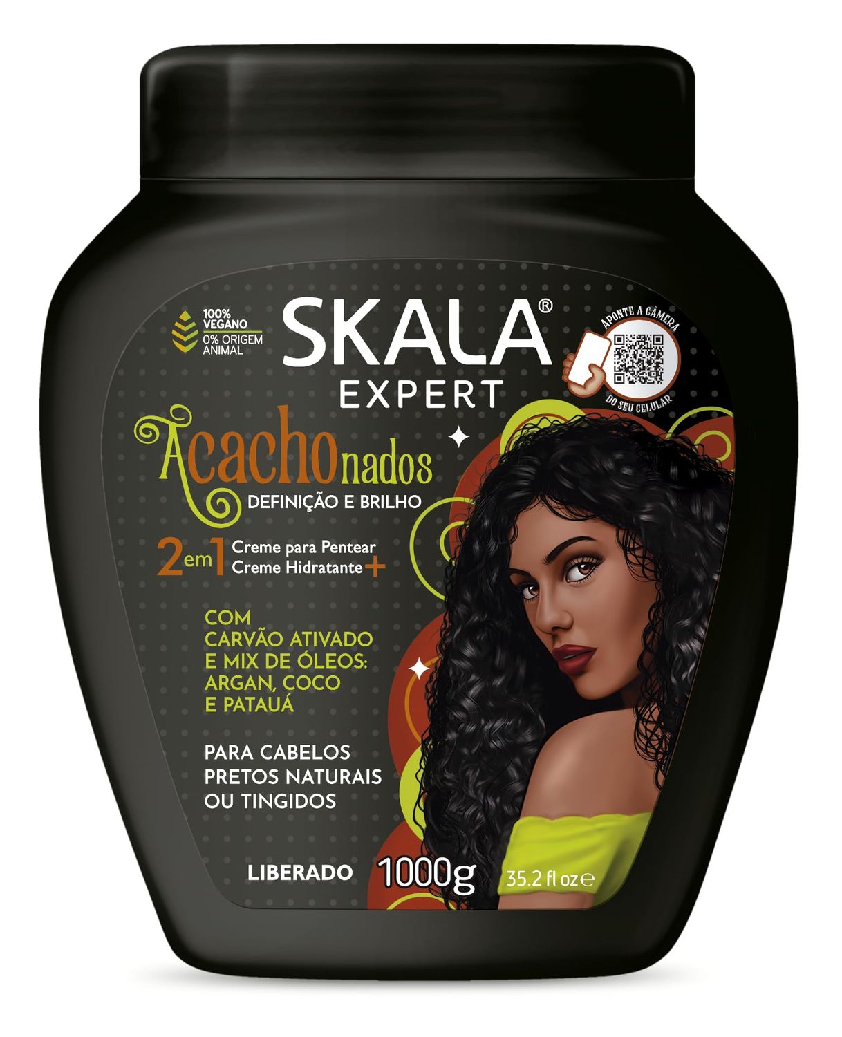 SKALA - Linha Expert - Creme de Nutricao 2 em 1 Acachonados 1 Kg - (Expert Collection - Passionate 2 in 1 Nutricious Cream 33.81 Fl Oz)