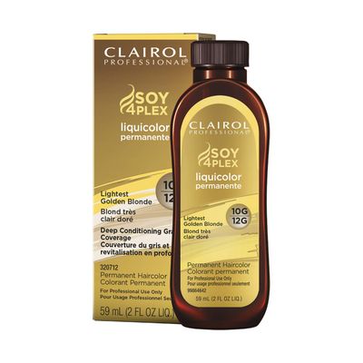 Clairol Professional Permanent Liquicolor, 12g/10g Lightest Gold Blonde, 2 oz. - Packaging May Vary