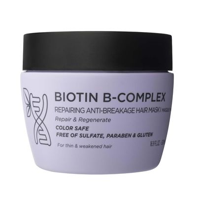 Luseta Biotin B-Complex Hair Mask for Hair Growth &amp; Strengthener 16.9 Oz Deep Conditioning for Thinning Damaged Hair with Argan Caffein Oil
