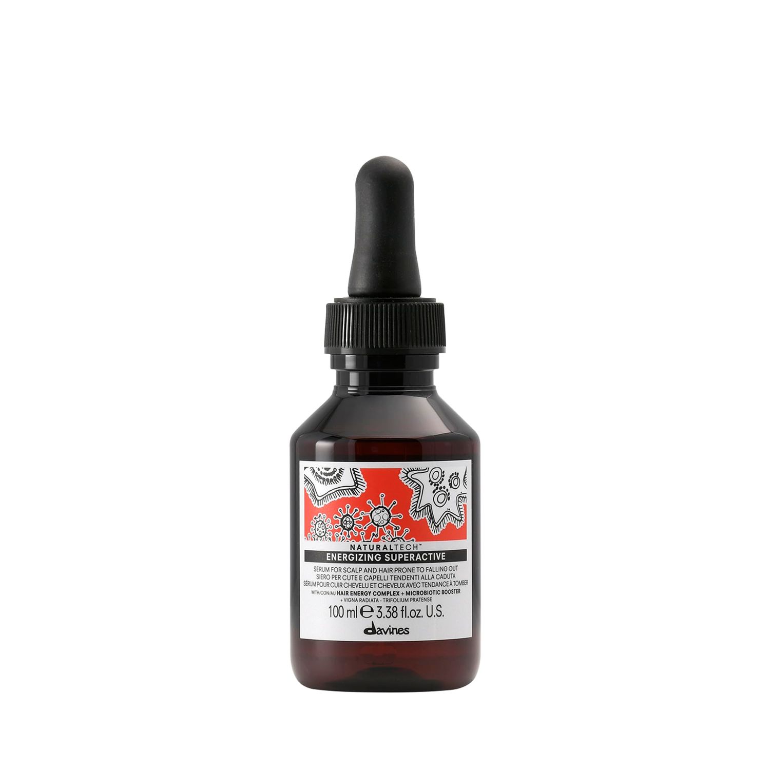 Davines Naturaltech ENERGIZING Superactive Treatment, Reduce Hair Loss, Improve Scalp Tone and Reduce Sebum Production, 3.38 Fl. Oz.