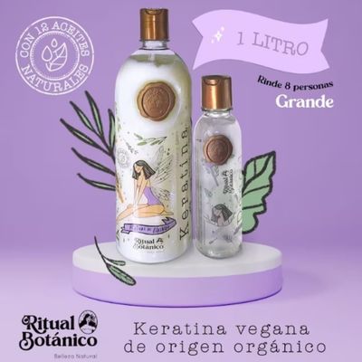SHAEIO Keratin Hair Mask - 1 LITRO. RITUAL BOTANICO Keratina Organica Colombiana for Hair with 12 Natural Oils and Amino Acids