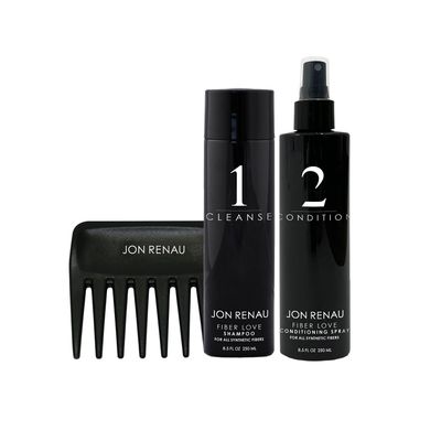 Jon Renau Synthetic Hair Shampoo &amp; Conditioner - Shampoo &amp; Conditioner Set With Wide Tooth Comb