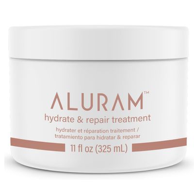 Aluram Hydrate &amp; Repair Hair Treatment, Intense Moisture Infusion, Clean Hydration Boost for All Hair Types,11 Fl Oz