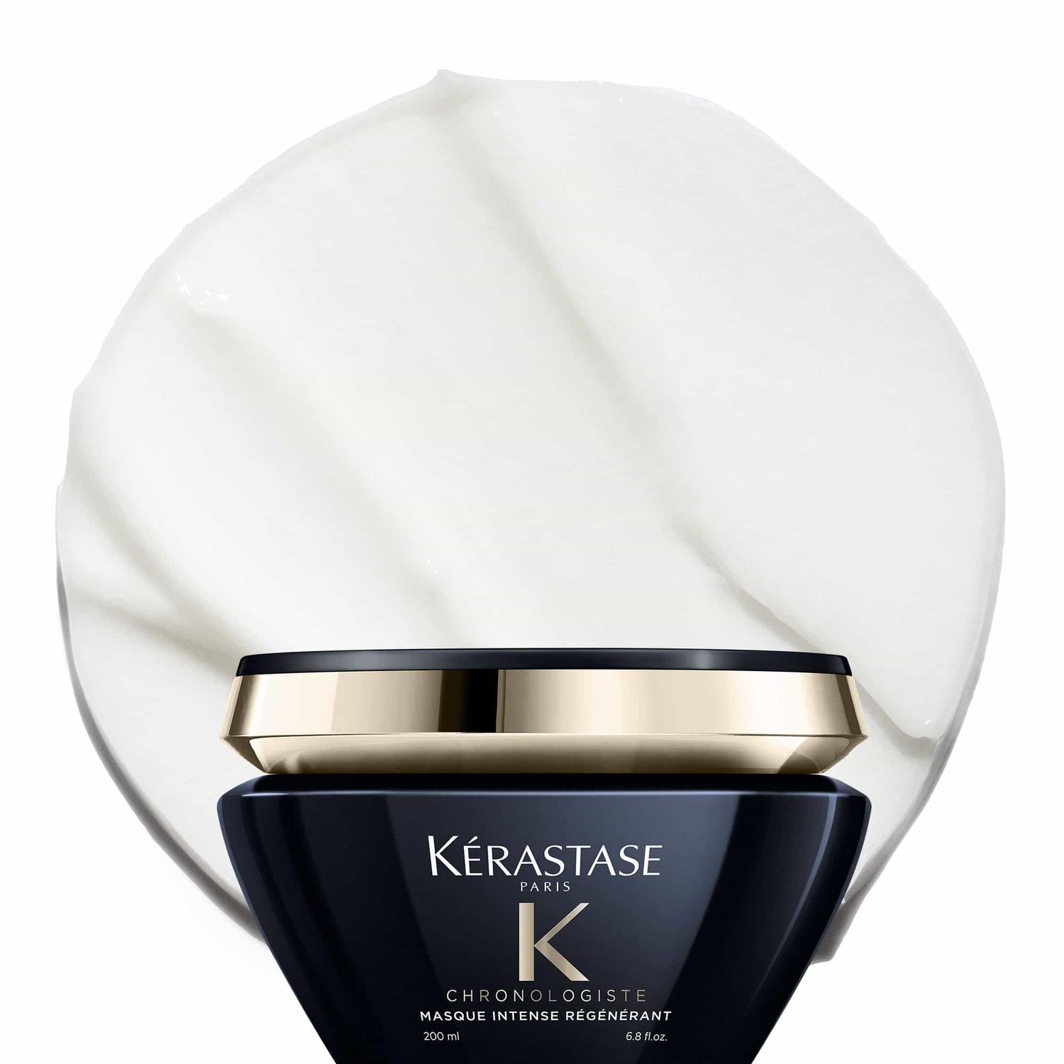 Kerastase Chronologiste Hair Mask | Moisturizes Hair &amp; Scalp For Soft, Shiny Hair | Anti Frizz Deep Conditioning Mask | With Hyaluronic Acid | For Dry, Damaged Hair | Intense Rgnrant | 6.8 Fl Oz