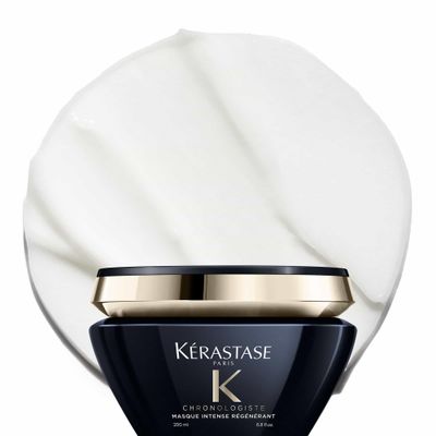 Kerastase Chronologiste Hair Mask | Moisturizes Hair &amp; Scalp For Soft, Shiny Hair | Anti Frizz Deep Conditioning Mask | With Hyaluronic Acid | For Dry, Damaged Hair | Intense Rgnrant | 6.8 Fl Oz