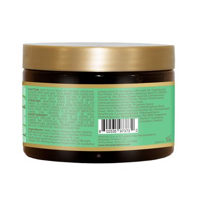 African Pride Feel It Formula Hair Strengthening Mask Treatment with Peppermint, Rosemary &amp; Sage, For All Hair Types - Aids Hair Growth, Nourishes Split Ends &amp; Dry Scalp, 12oz (Pack of 1)
