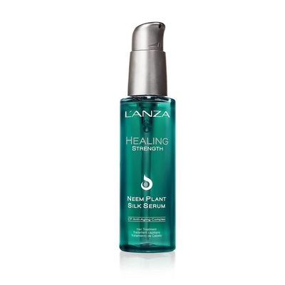 L&#39;ANZA Healing Strength Neem Plant Silk Hair Serum, Neem Oil Anti Frizz Damaged Hair Treatment, Nourishes, Strengthens, Boosts Shine, Repairs and Prevents Breakage From Split Ends (3.4 Fl Oz)