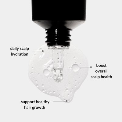 Love Ur Curls - Healthy Scalp Serum Growth Hair Activator, Turmeric &amp; Basil Extracts for Deep Moisturizing and Thicker Full Hair, Vegan, 50mL