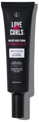 Love Ur Curls - Healthy Scalp Serum Growth Hair Activator, Turmeric &amp; Basil Extracts for Deep Moisturizing and Thicker Full Hair, Vegan, 50mL