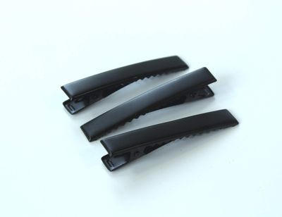 ALL in ONE 50pcs Small Size Hair Clip for adults DIY (35MM/1.37 Black Flat Alligator Clips)