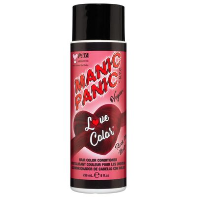 MANIC PANIC Love Colors Rock Me Red - Color Depositing Conditioner for Vibrant, Deep Blood Red Hair - Hydration, Vegan, Ammonia and Gluten-Free (8oz)