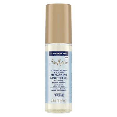 SheaMoisture Strengthen &amp; Protect Oil Manuka Honey &amp; Yogurt for A Lightweight, Protective Shield, 3.3 oz