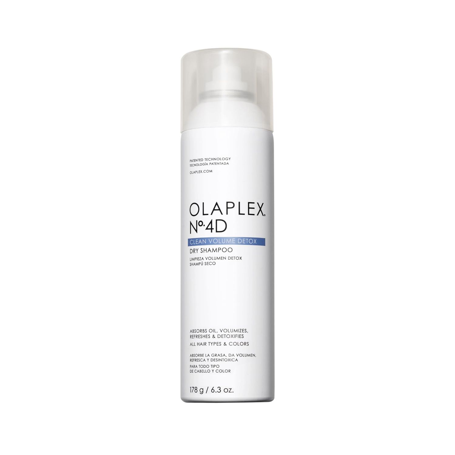 Olaplex No. 4D Clean Weightless Volume Dry Shampoo, Detoxifies Scalp, Neutralizes Odor, Leaves Hair Feeling Clean, For All Hair Types, 6.3 oz