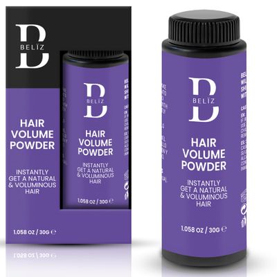 B BELZ Styling Hair Powder - Volumizing &amp; Texturizing - Styling Dust for Men &amp; Women -Texture Powder - No Grease - Natural Matte Finish - Perfect for Fine - Thinning Hair - Vegan 1,06Oz/30gr
