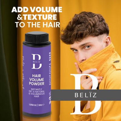 B BELZ Styling Hair Powder - Volumizing & Texturizing - Styling Dust for Men & Women -Texture Powder - No Grease - Natural Matte Finish - Perfect for Fine - Thinning Hair - Vegan 1,06Oz/30gr