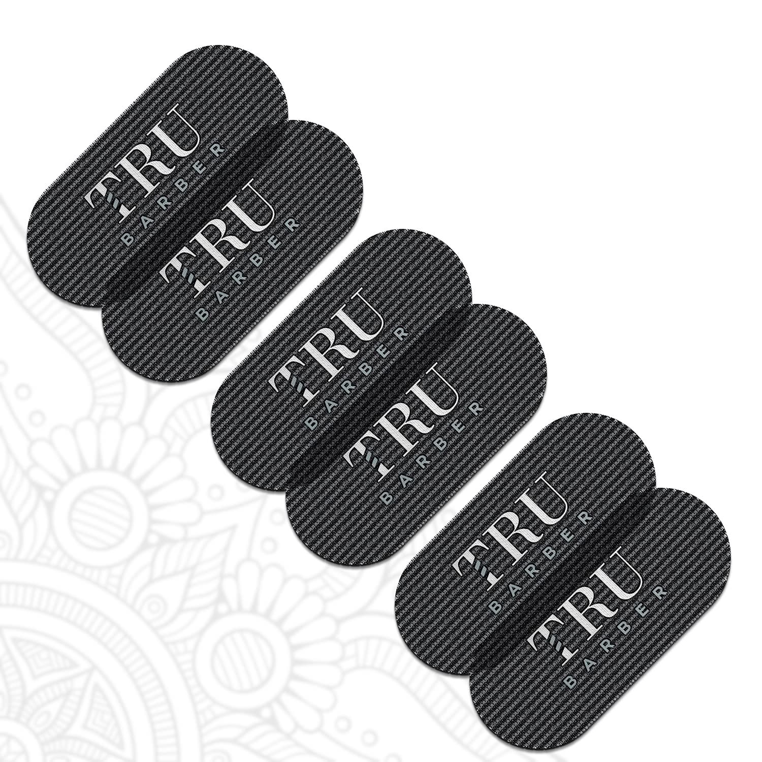 TRU BARBER HAIR GRIPPERS  BUNDLE PACK 6 PCS for Men and Women - Salon and Barber, Hair Clips for Styling, Hair holder Grips (Black)