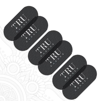TRU BARBER HAIR GRIPPERS  BUNDLE PACK 6 PCS for Men and Women - Salon and Barber, Hair Clips for Styling, Hair holder Grips (Black)