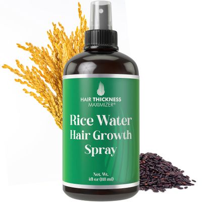 Hair Thickness Maximizer Rice Water for Hair Growth Spray - Rice Water Spray for Hair Growth and Thickening - Fermented Rice Water Spray with Vitamin B &amp; C - Vegan Hair Spray for Women &amp; Men