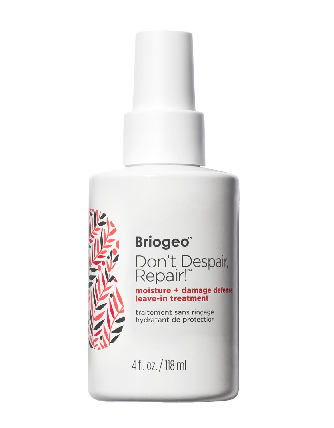 Briogeo Don&#39;t Despair, Repair! Moisture + Damage Defense Leave-In Treatment, Seals Split Ends and Repairs Dry, Damaged Hair, Protect Against Future Damage, Vegan, Cruelty-Free, 4 fl oz