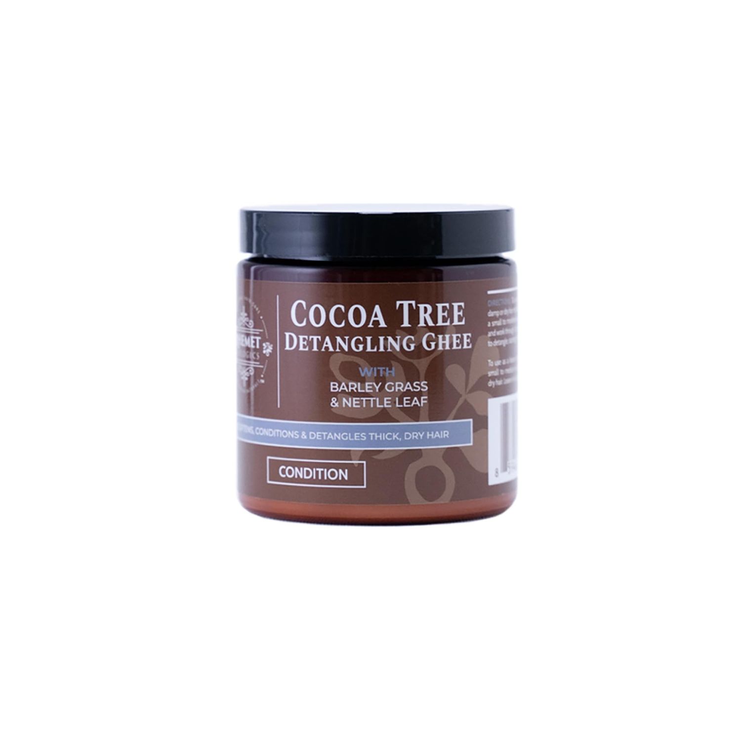 Qhemet Biologics Cocoa Tree Detangling Ghee - Softening Detangler Ideal for High Porosity 4C-3C Hair - Makes Combing Easier &amp; Restores Pliability, Elasticity &amp; Softness to Dry, Matted Hair (9 oz)