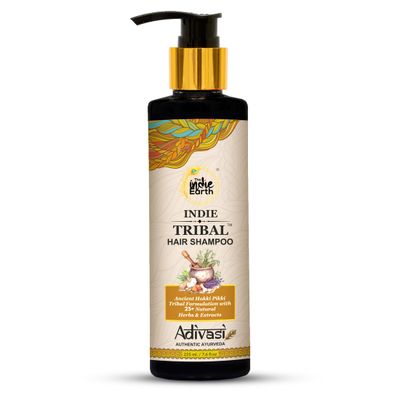 The Indie Earth Indie Tribal (Adivasi) Hair Shampoo Infused with 25+ powerful ingredients, Deep Cleanses Strengthens &amp; Fortifies Hair Naturally Based on Hakki Pikki Tribes Hair Care Formulation