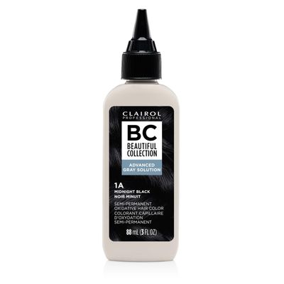 Clairol Professional Beautiful Collection Advanced Gray Solutions, 1A Midnight Black, 3 oz. - Packaging May Vary
