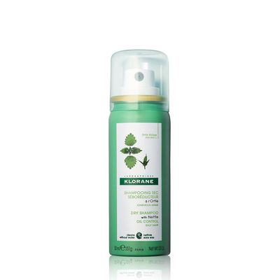 Klorane Dry Shampoo with Nettle for Oily Hair and Scalp, Regulates Oil Production, Paraben &amp; Sulfate-Free, Travel Size, 1 oz.