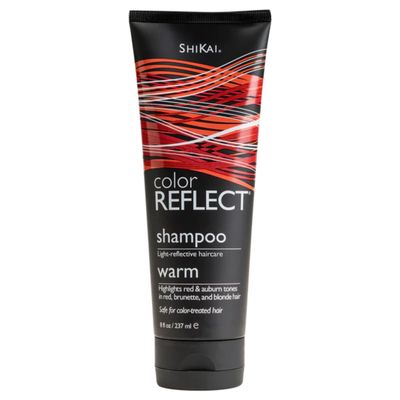 ShiKai Color Reflect Warm Shampoo (8 oz) | Make Red &amp; Auburn Highlights Shine Brighter | Plant Based Moisturizing Hair Cleanser