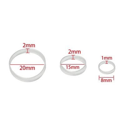 Minihope Mini Rubber Bands Soft Elastic Bands Clear Polyband Elastics 1000 Count for Women Kids Braids Hair Clear - Fine Hair Pain-Free