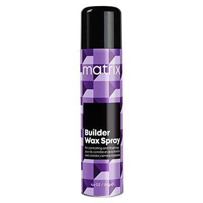 Matrix Styling Builder Wax Spray, Texture Wax Hairspray - Adds Texture &amp; Body With Medium Control and Satin Matte Finish, For All Hair Types, Vegan, 4.6 Oz