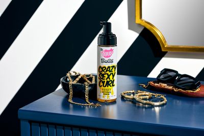 The Doux CRAZYSEXYCURL Honey Setting Foam, Mousse Hair Foam, With Natural Honey to Style, Condition, and Define, Suitable for All Hair Types - 7oz