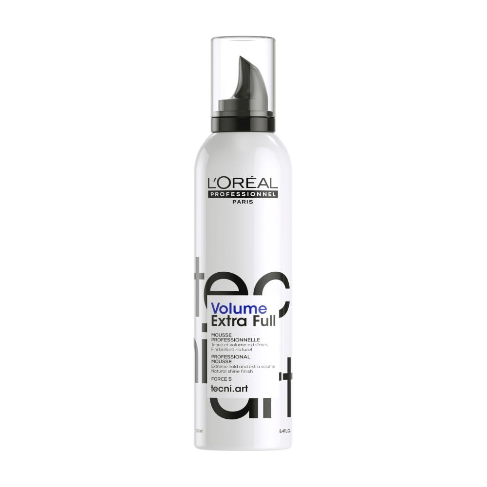 L&#39;OREAL PROFESSIONNEL PARIS Volume Extra Full - Styling Mousse For All Hair Types, Provides Strong Hold, Packaging May Vary