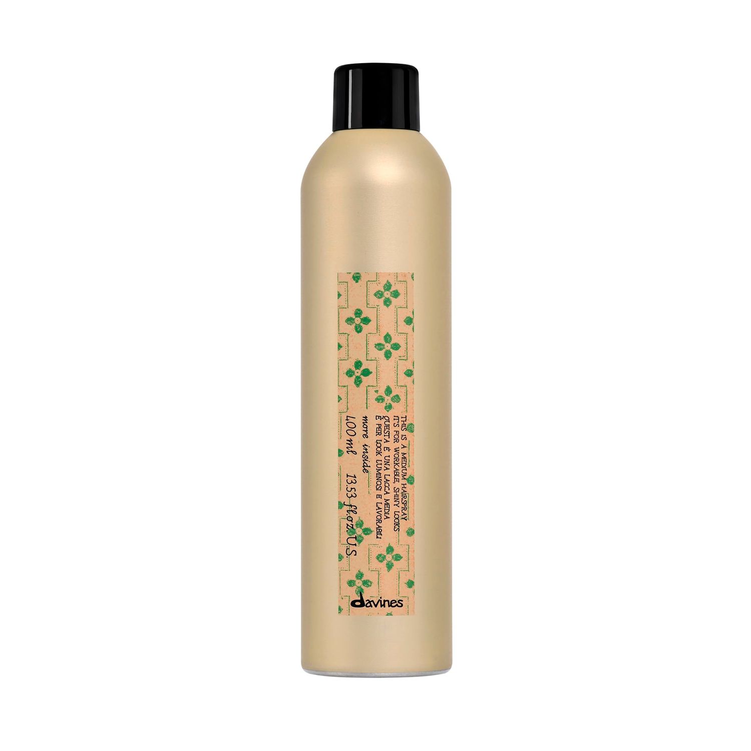 Davines This Is A Medium Hairspray, Easy To Brush Out, No Residue, Medium Hold Hairspray For All Hair Types, 13.53 Fl. Oz.