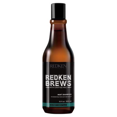 Redken Brews Mint Shampoo For Men, Energizing Mint Scent With Menthol For Soothing , 10.1 Fl Oz (Pack of 1)