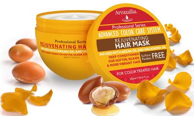 Arvazallia Rejuvenating Hair Mask and Deep Conditioner For Color Treated Hair with Argan Oil and Macadamia Oil Sulfate Free &amp; Paraben Free