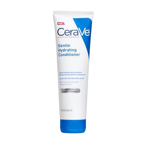 CeraVe Gentle Hydrating Conditioner, Hair Conditioner With Ceramides, Niacinamide &amp; Hyaluronic Acid, Sulfate Free &amp; Color Safe Conditioner, Moisturizing Conditioner For All Hair &amp; Scalp Types