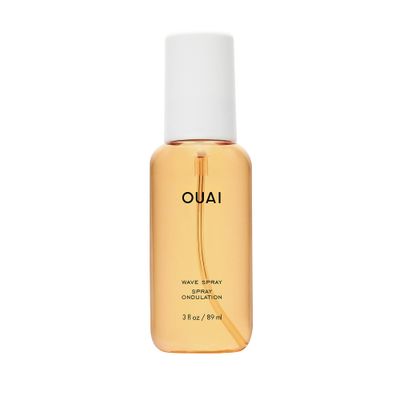 OUAI Travel Size Wave Spray - Texture Spray for Hair with Coconut Oil and Rice Protein - Adds Texture, Volume &amp; Shine for Beach Waves - Paraben Free, Safe for Color &amp; Keratin-Treated Hair (3 fl oz)