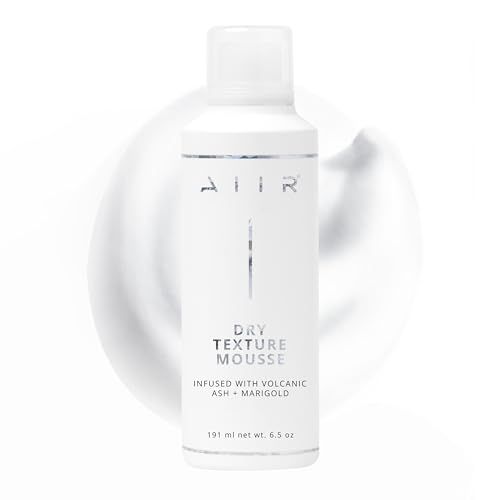 AIIR Dry Texture Mousse - Volumizing &amp; Thickening Mousse, Blowout Mousse to Lift Roots and Add Frizz Free Fullness &amp; Body For Long Lasting Styles and Overnight Curls, Weightless For Fine Hair, 6.5oz