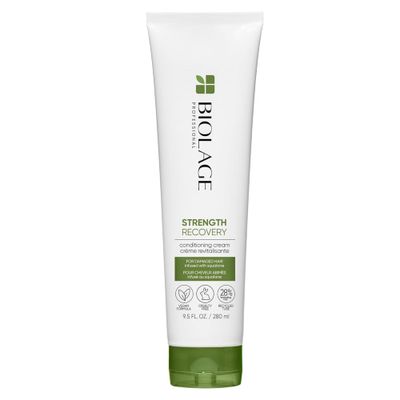 Biolage Strength Recovery Conditioning Cream | Strengthening Conditioner | Moisturizes, Adds Softness &amp; Repairs Damage | For Damaged &amp; Sensitized Hair | Vegan | Cruelty-Free | 9.5 Fl. Oz
