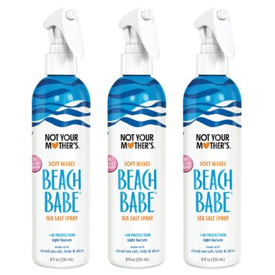 Not Your Mother&#39;s Beach Babe Sea Salt Spray (3-Pack) - 8 fl oz - Softening Formula for Effortlessly Soft, Tousled Waves