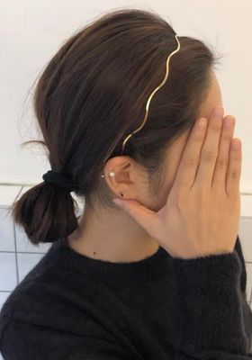 Metal Headbands for Women - Trendy &amp; Cute Gold and Silver Designer Hair Accessories: Elastic Hair Bands for Teens &amp; Women (2PCS)
