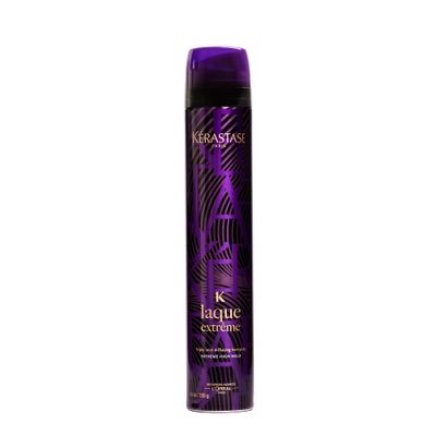 KRASTASE Laque Extreme Hair Spray, 24- Hour High Hold Hairspray, Maintains Hairstyles, Humidity Resistant and Locks in Volume with UV and Heat Protectant for All Hair Types, 9 Oz