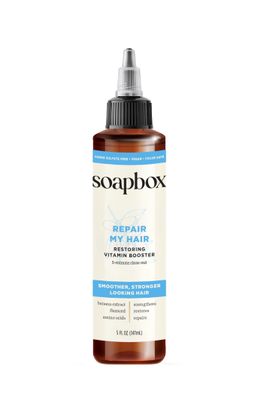Soapbox Repairing Hair Treatment with Vitamin E, B5, Banana Extract, Flaxseed &amp; Amino Acids - 5oz, Vegan, Paraben &amp; Cruelty-Free Hair Booster