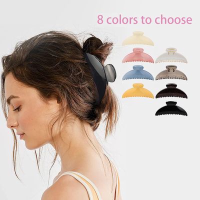 Large Hair Claw Clips for Thick Thin Long Hair for Women, 5 inch Clear Non-slip Tight Strong Hold Big Hair Claw Clips - Stylish, Durable, Lightweight Hair Styling Accessories Tools