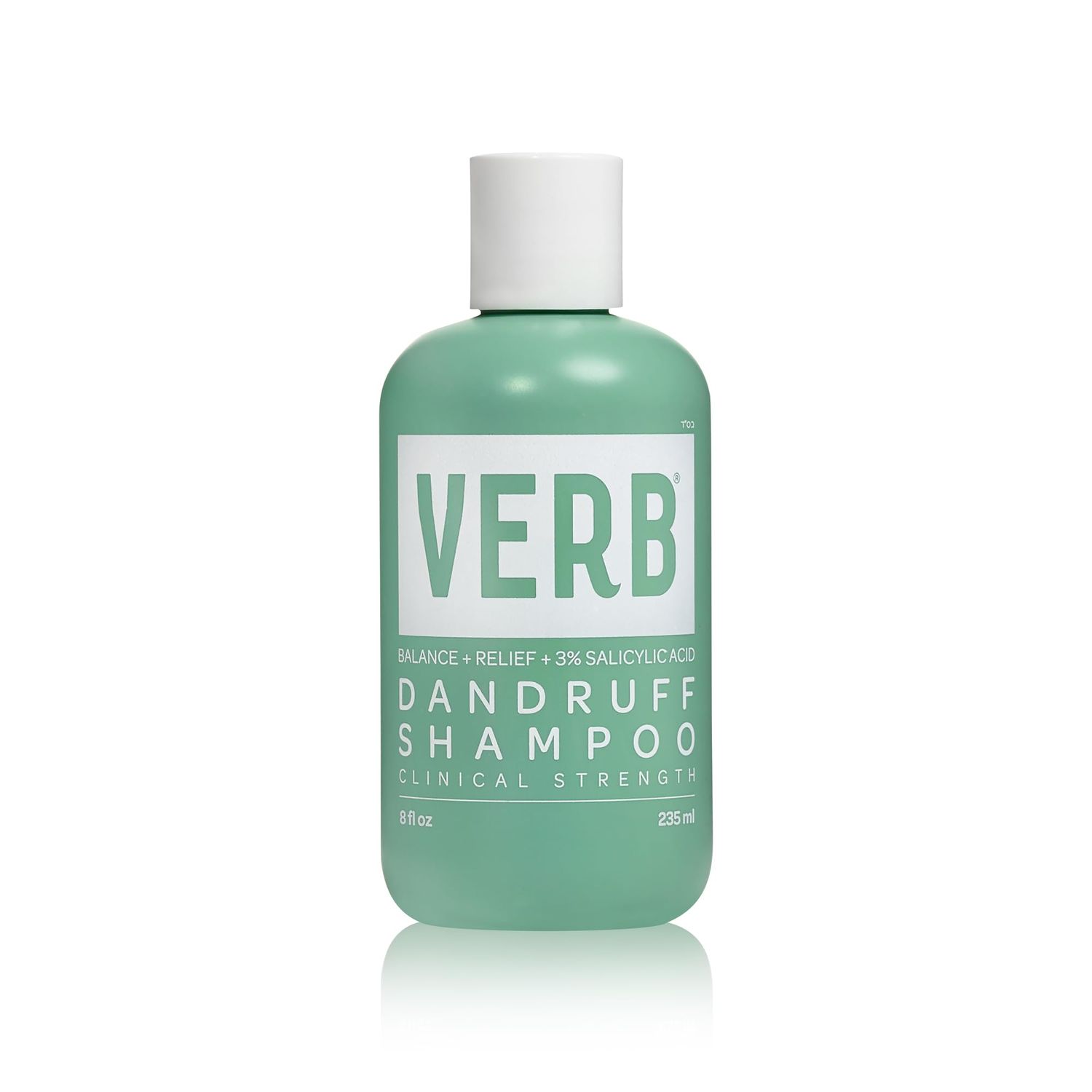 VERB Dandruff Shampoo - for Gentle Cleansing and Clinical Strength Dandruff Relief with 3% Salicylic Acid, 8 oz