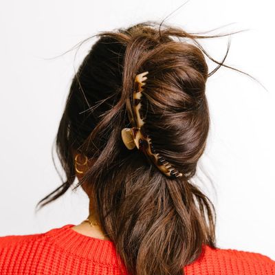 KAXI The ORIGINAL Hold Everything Hair Claw - Perfect for Thick &amp; Thin Hair Straight, Wavy &amp; Curly | Strong Clip With 52 teeth &amp; Many Colors to Choose (Light Tortoise)