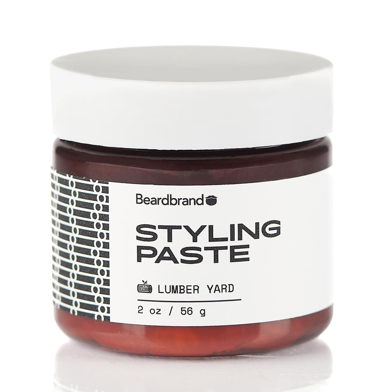 Beardbrand Beard Styling Paste - Medium Hold and Natural Look Hair Paste for Men | Versatile Beard Balm &amp; Hair Styling Cream - Sandalwood &amp; Cedar Scent - 56 grams