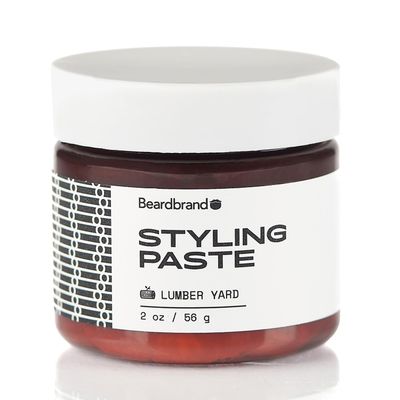 Beardbrand Beard Styling Paste - Medium Hold and Natural Look Hair Paste for Men | Versatile Beard Balm &amp; Hair Styling Cream - Sandalwood &amp; Cedar Scent - 56 grams
